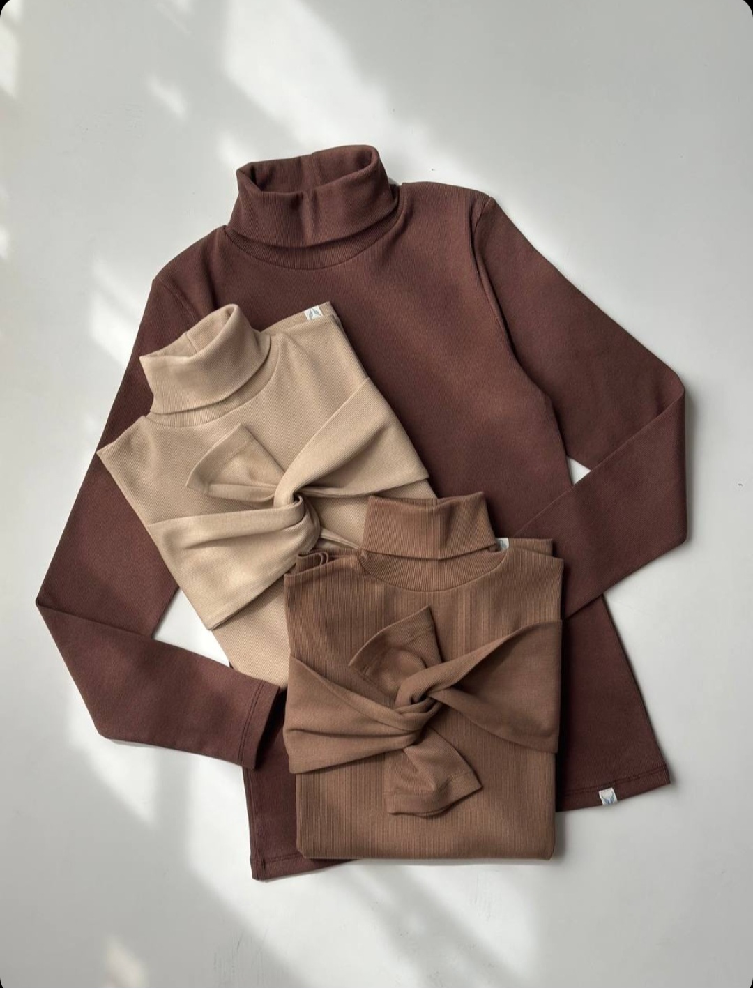 بلوز یقه اسکی زنانه کشبافت پنبه